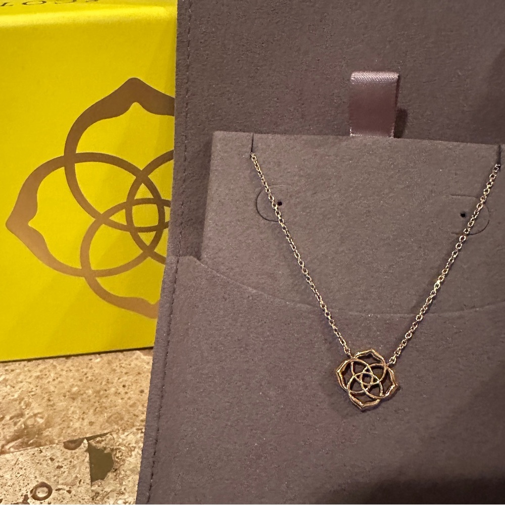 Kendra Scott necklace. New in box. Gold color